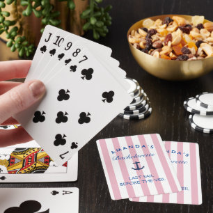 結婚式前の最後のクルーズ バチェロレッテ ポーカー カード