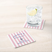 結婚式前の最後のクルーズ・パーティーコースター スクエアペーパーコースター (インサイチュ)