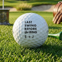 結婚式前の最後のゴルフコンペに最適なカスタムゴルフボール