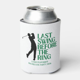 結婚式前の最後のゴルフスイング独身パーティ 缶クーラー