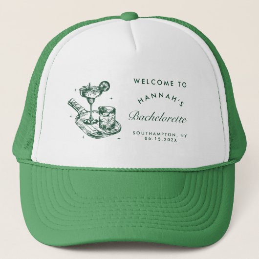 結婚式前の最後のスイング ピックルボール バチェロレッテ ウィークエンド キャップ (正面)