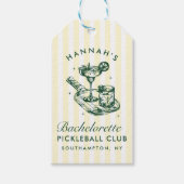 結婚式前の最後のスイング ピックルボール バチェロレッテ ウィークエンド ギフトタグ (正面)