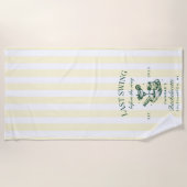 結婚式前の最後のスイング ピックルボール バチェロレッテ ウィークエンド ビーチタオル (正面)