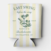 結婚式前の最後のスイング ピックルボール バチェロレッテ ウィークエンド 缶クーラー (正面)