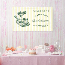 結婚式前の最後のスイング ピックルボール バッハ ウィークエンド 横断幕