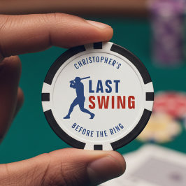 結婚式前の最後のスイング 野球独身最後の夜 ポーカーチップ