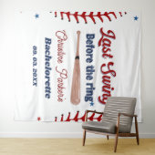 結婚式前の最後のスイング 野球  ブラコン タペストリー (インサイチュ(横))
