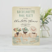 結婚式前の最後の祭り 独身最後の夜 バチェロレッテパーティ 招待状 (スタンド正面)