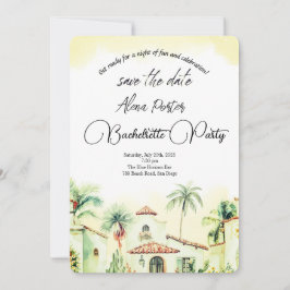 結婚式前の最後の祭り 独身最後の夜 バチェロレッテパーティ 招待状