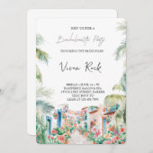 結婚式前の最後の祭り 独身最後の夜 バチェロレッテパーティ 招待状 (正面/裏面)