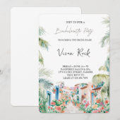 結婚式前の最後の祭り！花嫁の友達大集合 招待状 (正面/裏面)