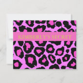 結婚式前の最後の祭り！花嫁の女友達たちとのパーティーカード 招待状 (正面)