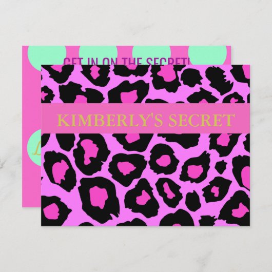 結婚式前の最後の祭り！花嫁の女友達たちとのパーティーカード 招待状 (正面/裏面)