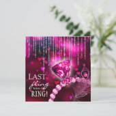 結婚式前の最後の祭典 バチェロレッテ ピンクリング 招待状 (スタンド正面)