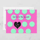 結婚式前の最後の祭典 保存日付のポストカード 案内ポストカード (正面/裏面)