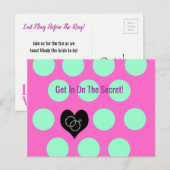 結婚式前の最後の祭典 保存日付 ポストカード (正面/裏面)