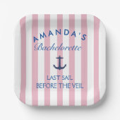 結婚式前の最後の航海 バチェロレッテ ペーパープレート (正面)