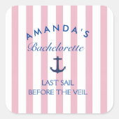 結婚式前の最後の航海・ヴェイル前の最後の航海・独身最後の航海 ステッカー (正面)