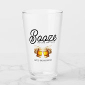 結婚式前の最後の飲み会 タンブラーグラス (正面)