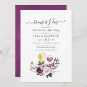 結婚式前の濃厚な花のひととき 招待状 (正面/裏面)
