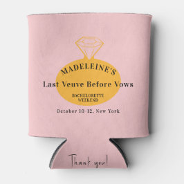 結婚式前の誓い ヴューヴ・シラーズ独身最後の週末計画 缶クーラー