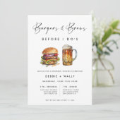 結婚式前の食事会　バーガー＆ビール 招待状 (スタンド正面)