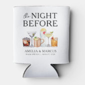 結婚式前カップルのリハーサルディナー 缶クーラー (正面)