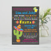 結婚式前カップルシャワーフィエスタ招待状 招待状 (スタンド正面)