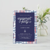 結婚式前パーティー招待状 - 海洋風 夏 招待状 (スタンド正面)