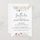 結婚式前パーティー エンクロージャーカード (正面/裏面)