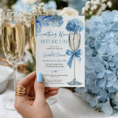 結婚式前夜のパーティー Floral Something Blue Before I Do 招待状