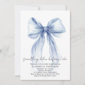 結婚式前夜のパーティー Something Blue Before I Do 招待状 (正面)