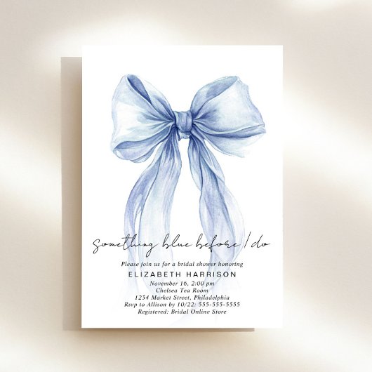 結婚式前夜のパーティー Something Blue Before I Do 招待状
