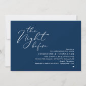 結婚式前夜のロマンチックディナー 招待状 (正面)