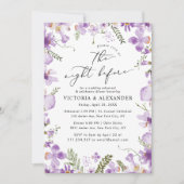 結婚式前夜の現代的なリハーサルディナー招待状 招待状 (正面)