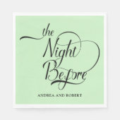 結婚式前夜の食事会 スタンダードランチョンナプキン (正面)