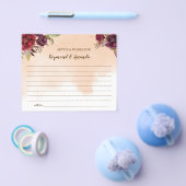 結婚式前後のカップルへのアドバイスと願い カード (シングル)