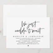 結婚式前撮り、待ちきれなかったのでお知らせ 招待状 (正面/裏面)