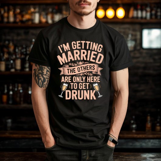 結婚式前最後のパーティー飲み会チーム新婦デザイン Tシャツ