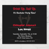 結婚式前最後の夜の招待状 ラベル (シングルラベル)