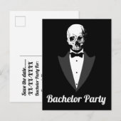 結婚式前最終パーティーのお知らせ 案内ポストカード (正面/裏面)