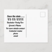 結婚式前最終パーティーのご案内 案内ポストカード (裏面)