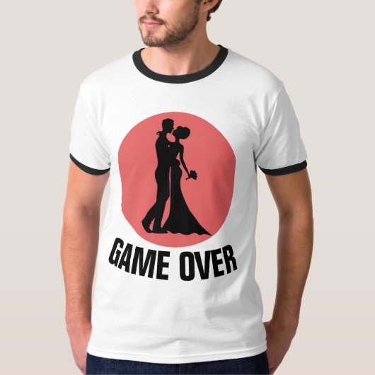 結婚式前独身パーティーTシャツ　花婿向け Tシャツ (正面)