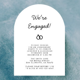 結婚式前祝賀会 黒白カード 招待状