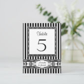 結婚式受付テーブル番号郵便はがきを置く ポストカード (スタンド正面)