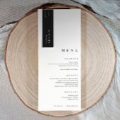 結婚式名札 ブラック＆ホワイト 3.5 x 1 名刺