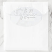 結婚式名札 楕円形シール (バッグ)