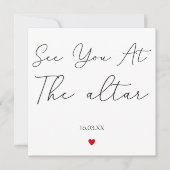 結婚式場で会おう 案内状 (正面)