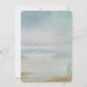 結婚式場のご案内 カレンダー ビーチ タツノオトシゴ 招待状 (裏面)