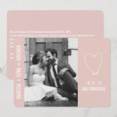 結婚式場のご案内 - シンプル 案内状 (正面/裏面)